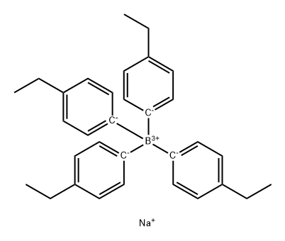 Borate(1-), tetrakis(4-ethylphenyl)-, sodiuM(9CI) Struktur
