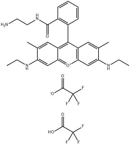 RhodaMine 6G ethylenediaMine aMide bis (trifluoroacetate),591742-74-4,结构式
