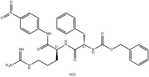 Z-PHE-ARG-PNA塩酸塩 化学構造式