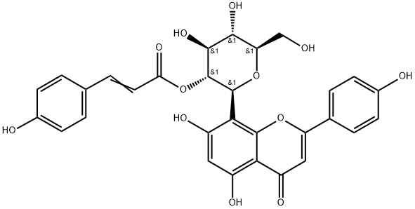 Vitexin 2''-O-p-couMarate	 Structure