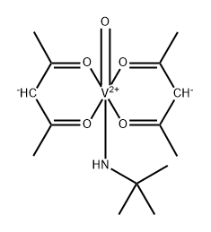 (tert-Butylamine)bis(2,4-pentanedionato)oxovanadium(4+) Structure