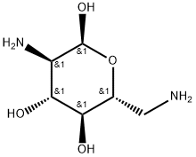 2,6-ジアミノ-2,6-ジデオキシ-α-D-グルコピラノース 化学構造式