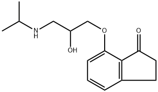 7-(2-HYDROXY-3-(ISOPROPYLAMINO)PROPOXY)-2,3-DIHYDRO-1H-INDEN-1-ONE 结构式