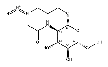 β-D-Glucopyranoside, 3-azidopropyl 2-(acetylamino)-2-deoxy- Struktur