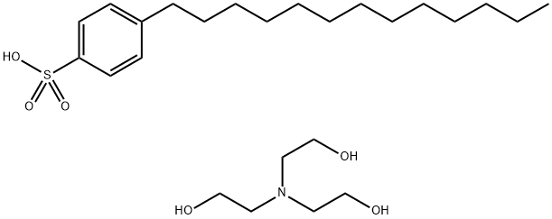十三烷基苯磺酸TEA盐, 59599-58-5, 结构式