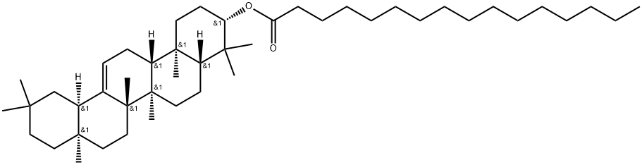 3β-(ヘキサデカノイルオキシ)オレアナ-12-エン 化学構造式