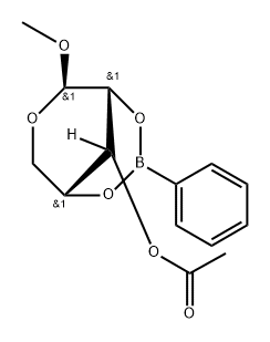 리보피라노사이드,메틸,사이클릭2,4-벤젠보로네이트3-아세테이트,베타-d-