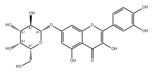 7-(β-D-Galactopyranosyloxy)-3,3',4',5-tetrahydroxyflavone Struktur
