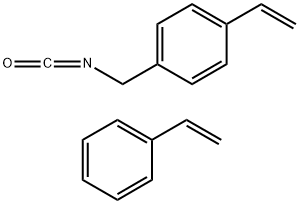 STRATOSPHERES™ PL-NCO(イソシアナート)樹脂 化学構造式