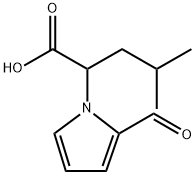 1H-Pyrrole-1-acetic acid, 2-formyl-α-(2-methylpropyl)- Struktur