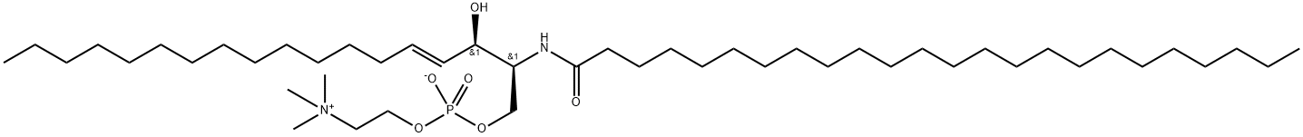 N-lignoceroyl-D-erythro-sphingosylphosphorylcholine Struktur