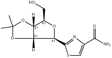 2-[2,3-O-(1-Methylethylidene)-β-D-ribofuranosyl]-4-thiazolecarboxaMide, 60084-11-9, 结构式