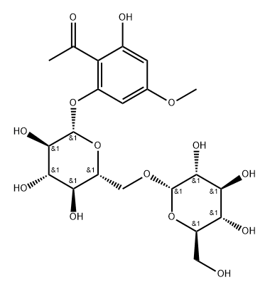 HYRCANOSIDE 化学構造式