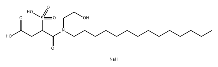 肉豆蔻酰胺 MEA-磺基琥珀酸酯二钠 结构式
