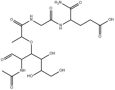N-acetyl-demethylmuramyl-alanyl-isoglutamine,60355-77-3,结构式