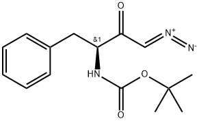 (S)-叔-丁基 (4-重氮基-3-氧亚基-1-苯基丁烷-2-基)氨基甲酯, 60398-41-6, 结构式