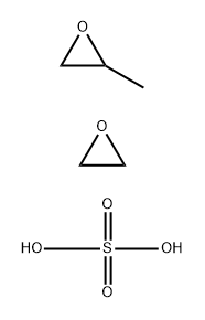 Oxirane, methyl-, polymer with oxirane, bis(hydrogen sulfate), diammonium salt Struktur