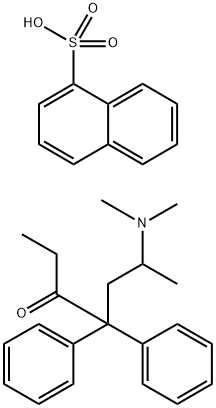 Methadone α-naphtalenesulfonate Struktur