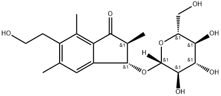 蕨素-3-O-B-D-葡萄糖苷(瓦利苷), 60657-36-5, 结构式