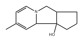 1H-Cyclopent[a]indolizin-9b(9aH)-ol,2,3,3a,4-tetrahydro-8-methyl-,radicalion(1+),(3aR,9aR,9bS)-rel-(9CI) Struktur