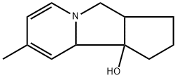 1H-Cyclopent[a]indolizin-9b(9aH)-ol,2,3,3a,4-tetrahydro-8-methyl-,radicalion(1+),(3aR,9aR,9bR)-rel-(9CI) Struktur