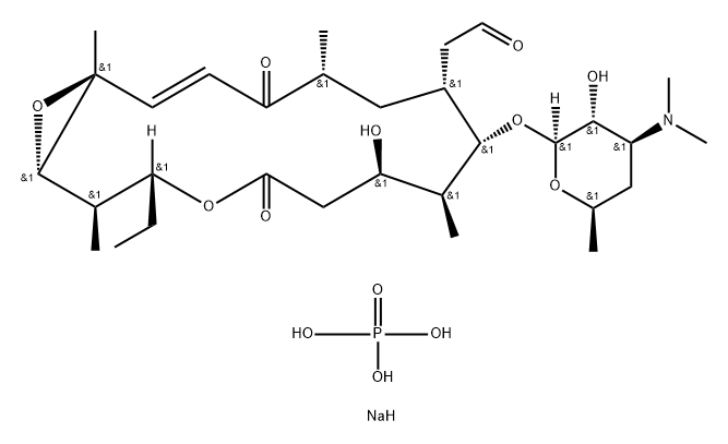 Rosaramicin sodium phosphate,60802-40-6,结构式
