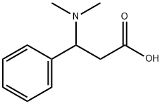 Benzenepropanoic acid, β-(dimethylamino)- Structure