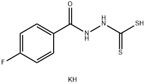 Benzoic acid, 4-fluoro-, 2-(dithiocarboxy)hydrazide, potassium salt (1:1)