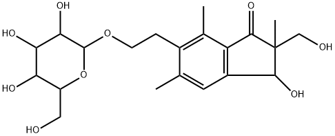表蕨素 L 2'-O-葡萄糖甙 结构式