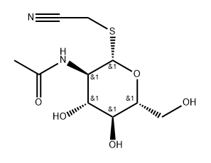 CYANOMETHYL 2-ACETAMIDO-2-DEOXY-1-THIO-B -D-GLUCOPY Structure