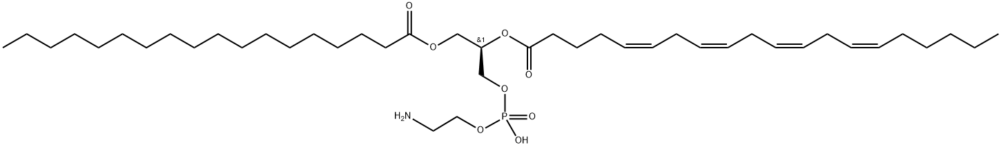 1-Stearoyl-2-Arachidonoyl-sn-glycero-3-PE Structure