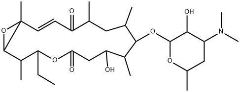 6-De(2-oxoethyl)-4'-deoxy-6-methylCirramycin A1 Struktur