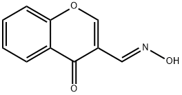 4H-1-Benzopyran-3-carboxaldehyde, 4-oxo-, 3-oxime Structure