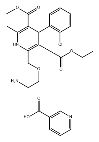 Amlodipine nicotinate Struktur