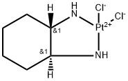 Platinum, dichloro(1,2-cyclohexanediamine-N,N')-, [sp-4-2-(1S-trans)]- Struktur