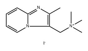N,N,N-三甲基-1-(2-甲基咪唑并[1,2-A]吡啶-3-基)碘化甲胺 结构式