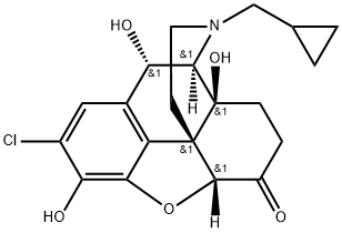 2-Chloro-10-hydroxynaltrexone Struktur