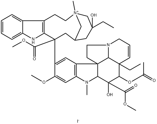 长春碱甲碘化物,61988-79-2,结构式