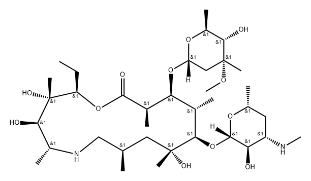 阿奇霉素杂质21, 620169-48-4, 结构式