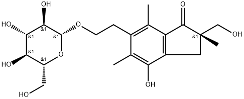 金粉蕨辛 2'-O-葡萄糖甙,62043-53-2,结构式