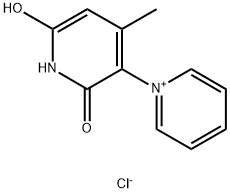 6-羟基-4-甲基-5-吡啶-1-鎓-1-基-1H-吡啶-1-鎓-2-酮二氯化物, 62073-64-7, 结构式