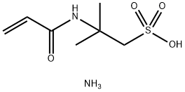 ポリアクリロイルジメチルタウリンアンモニウム 化学構造式