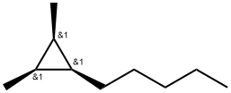1α,2α-Dimethyl-3α-pentylcyclopropane Structure