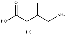 4-氨基-3-甲基丁酸盐酸盐 结构式
