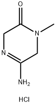 2(1H)-Pyrazinone, 5-amino-3,6-dihydro-1-methyl-, hydrochloride (1:1) Structure