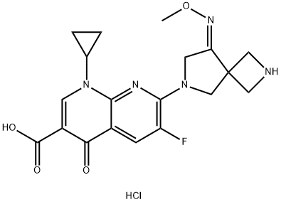ZABOFLOXACIN HYDROCHLORIDE, 623574-00-5, 结构式