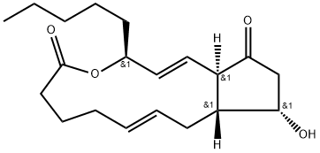(5Z,13E,15S)-9α,15-Dihydroxy-11-oxoprosta-5,13-dien-1-oic acid 1,15-lactone Struktur