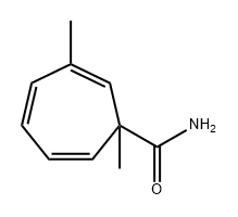 2,4,6-Cycloheptatriene-1-carboxamide,1,3-dimethyl-,stereoisomer(9CI) Struktur