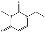 1-ethyl-3-methyl-1,2,3,4-tetrahydropyrimidine-2,4-dione Struktur