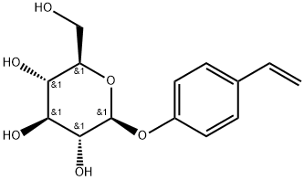 P-VINYLPHENYL O-BETA-D-GLUCOPYRANOSIDE, 62470-46-6, 结构式